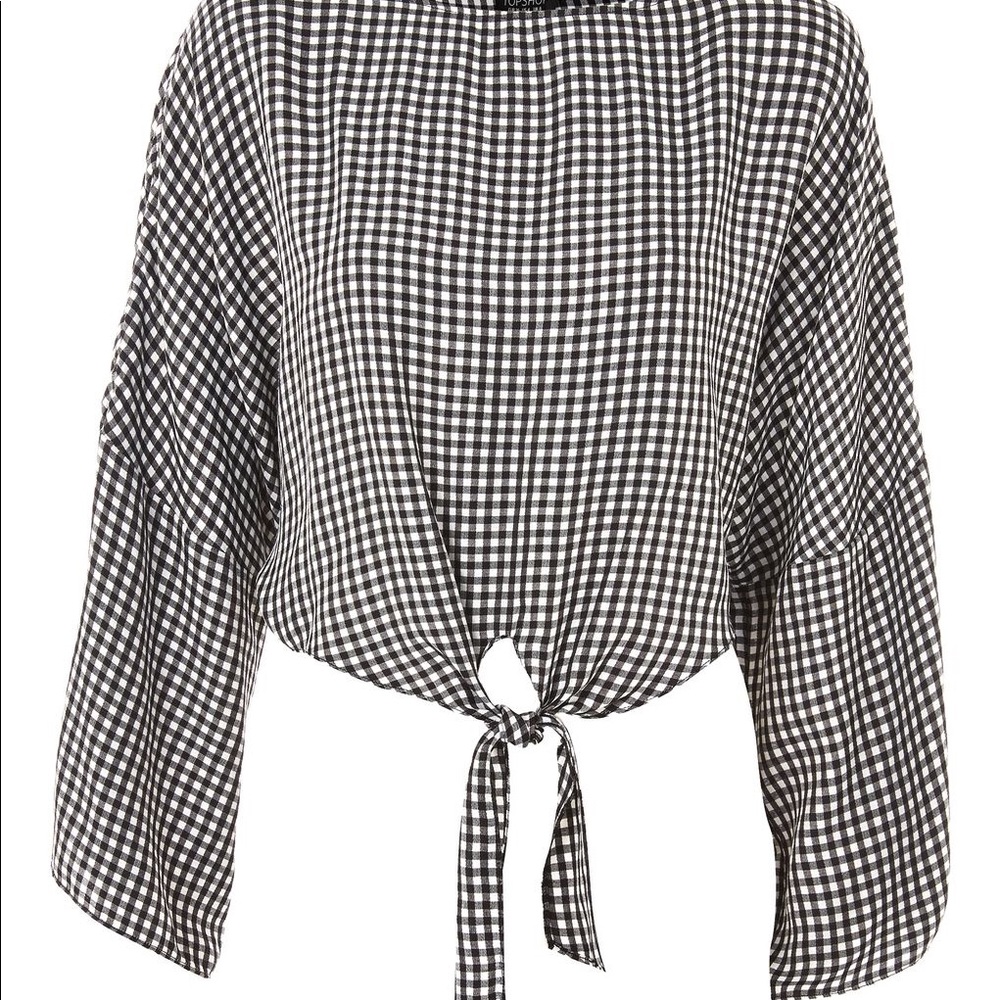 Topshop gingham top